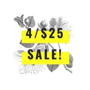 4 for $25 Sale